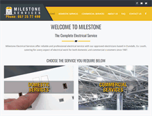 Tablet Screenshot of milestoneservices.ie